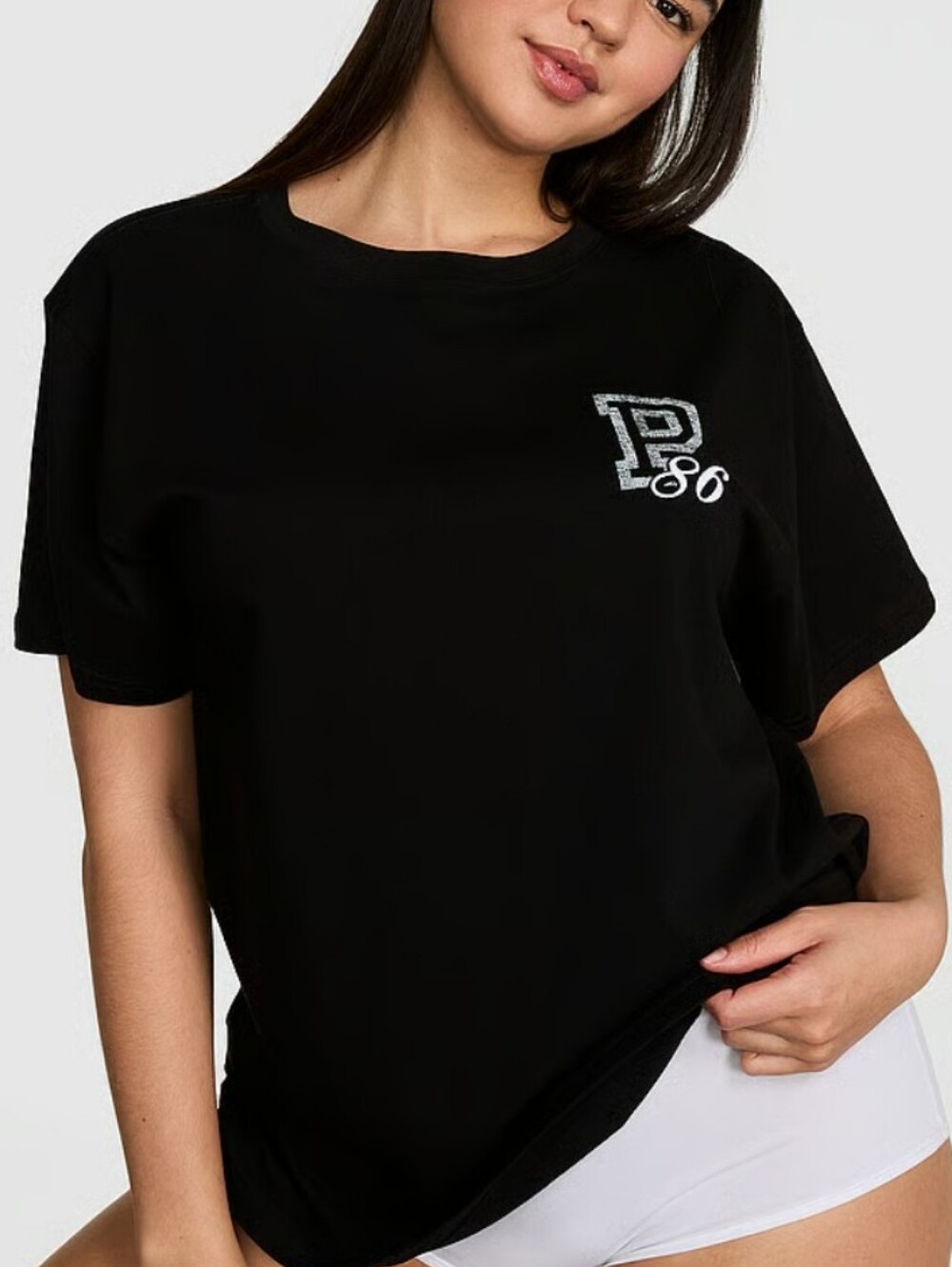 VS PINK Campus Cotton Tee Sz Large NWT